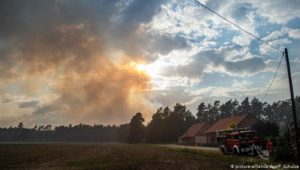 Waldbrand von Mecklenburg-Vorpommern weitet sich aus